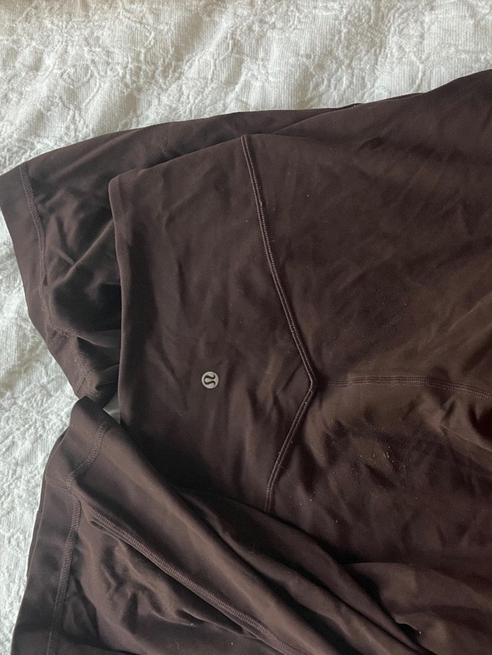 Brown lulu-lemon wide leg pants
